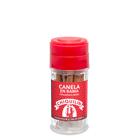 Tarro plástico Canela Rama 6g