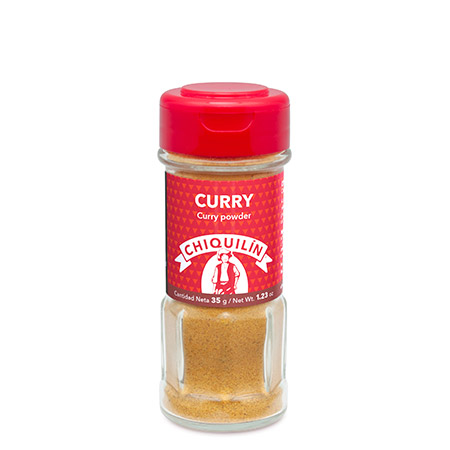 Tarro cristal Curry 35g