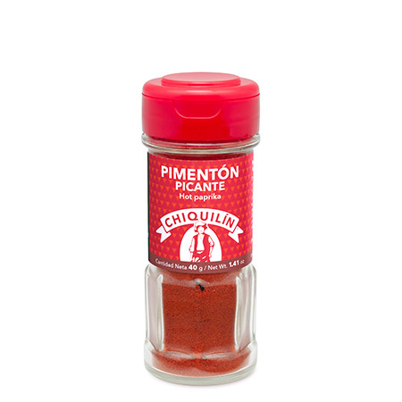 Tarro cristal Pimentón Picante 40g