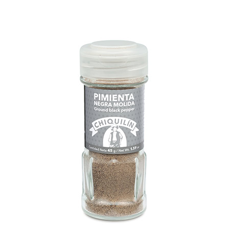 Ground Black Pepper<br/>Glass jar 45g