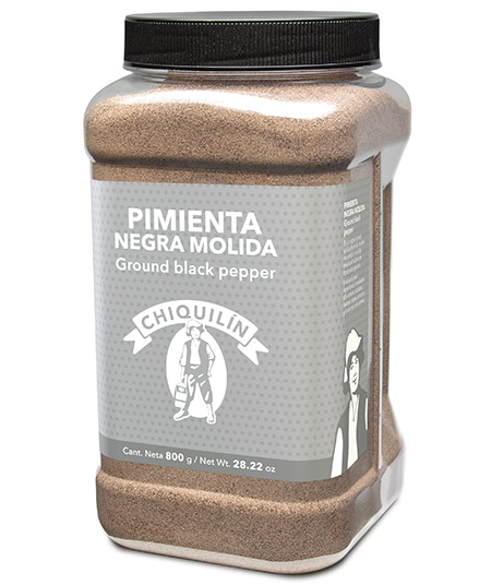 Ground Black Pepper<br/>Plastic bottle 800g