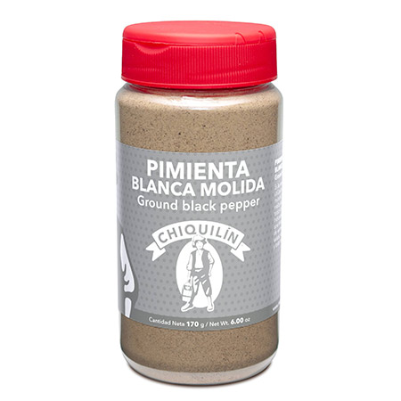 Bote mini<br/>Pimienta Blanca Molida 170g