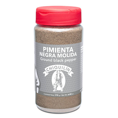 Bote mini<br/>Pimienta Negra Molida 170g