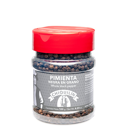 Bote PM<br/>Pimienta Negra en Grano 120g