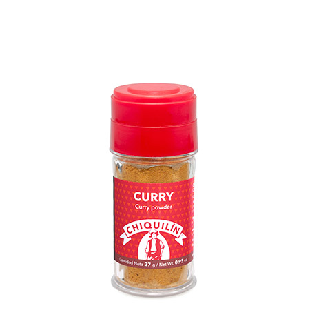 Tarro plástico Curry 27g