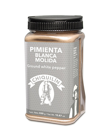 Bote Restaurante<br/>Pimienta Blanca Molida 450g